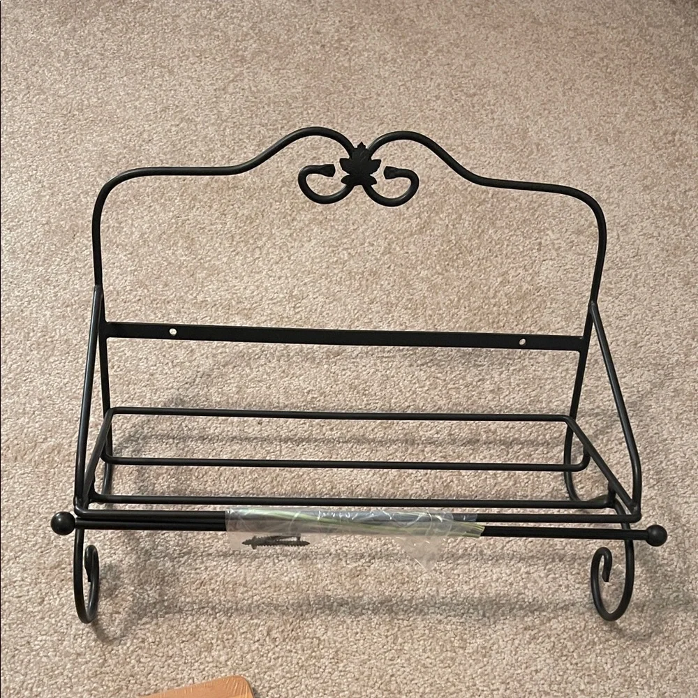 Longaberger Maple WoodCrafts Utility Shelf and towel rod